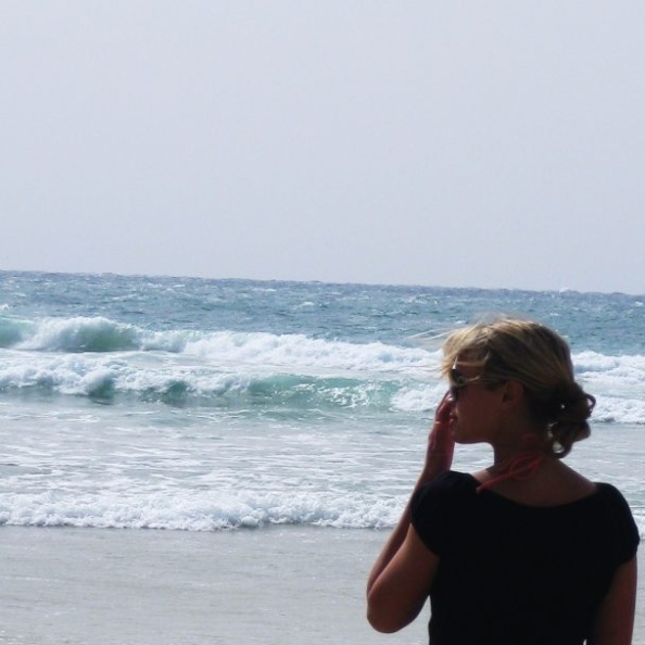 monique on the beach