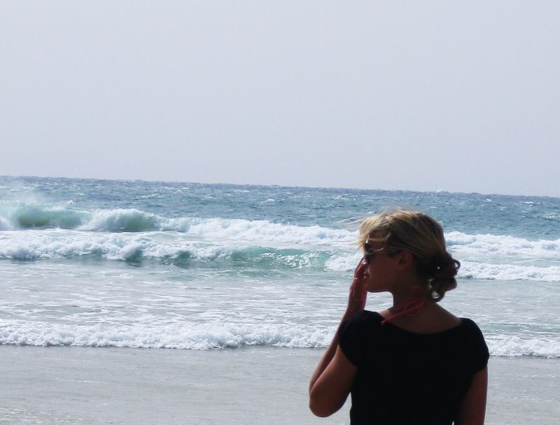 monique on the beach in Australia