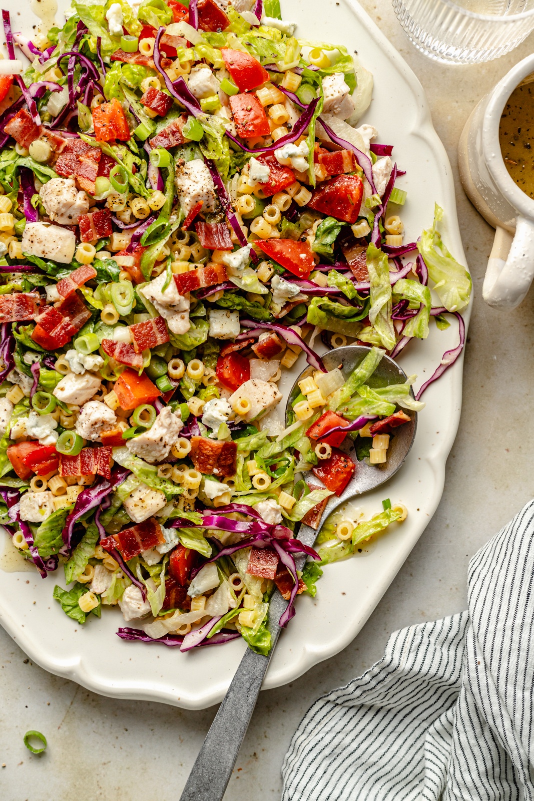 portillo's chopped salad on a platter