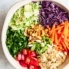 brussels sprouts salad in a white bowl