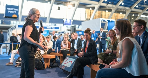 Attendees at HIMSS23 Europe in Lisbon