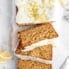 healthy lemon poppy seed bread cut into slices