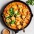 one pan ginger chicken meatballs in a skillet