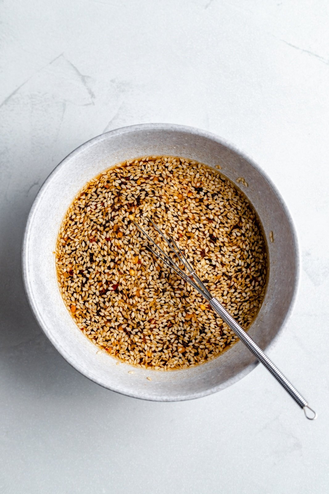 stir fry sauce for vegan noodles in a bowl