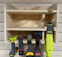 wooden drill organizer