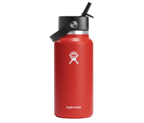 red water bottle