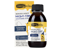 bottle of kids cough syrup