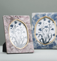 two floral picture frames