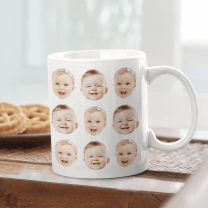 mug with baby faces on it